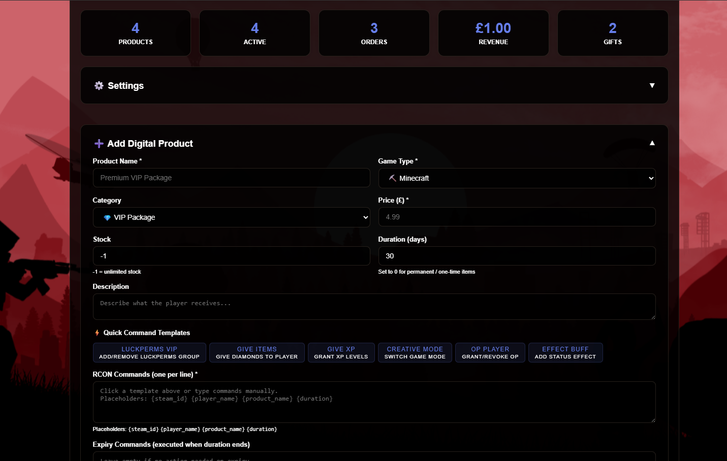 Monetisation System